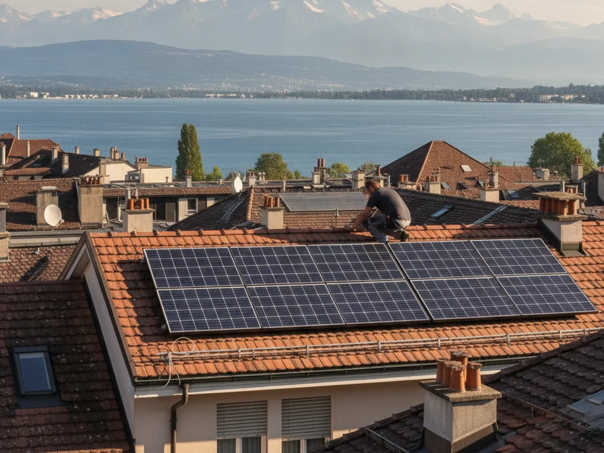 Panneaux solaires à Genève, Suisse romande