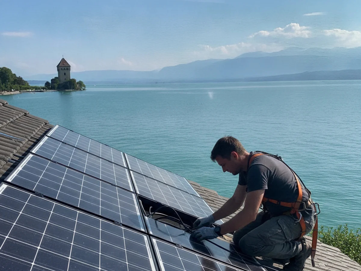Panneaux solaires à Nyon, Suisse romande